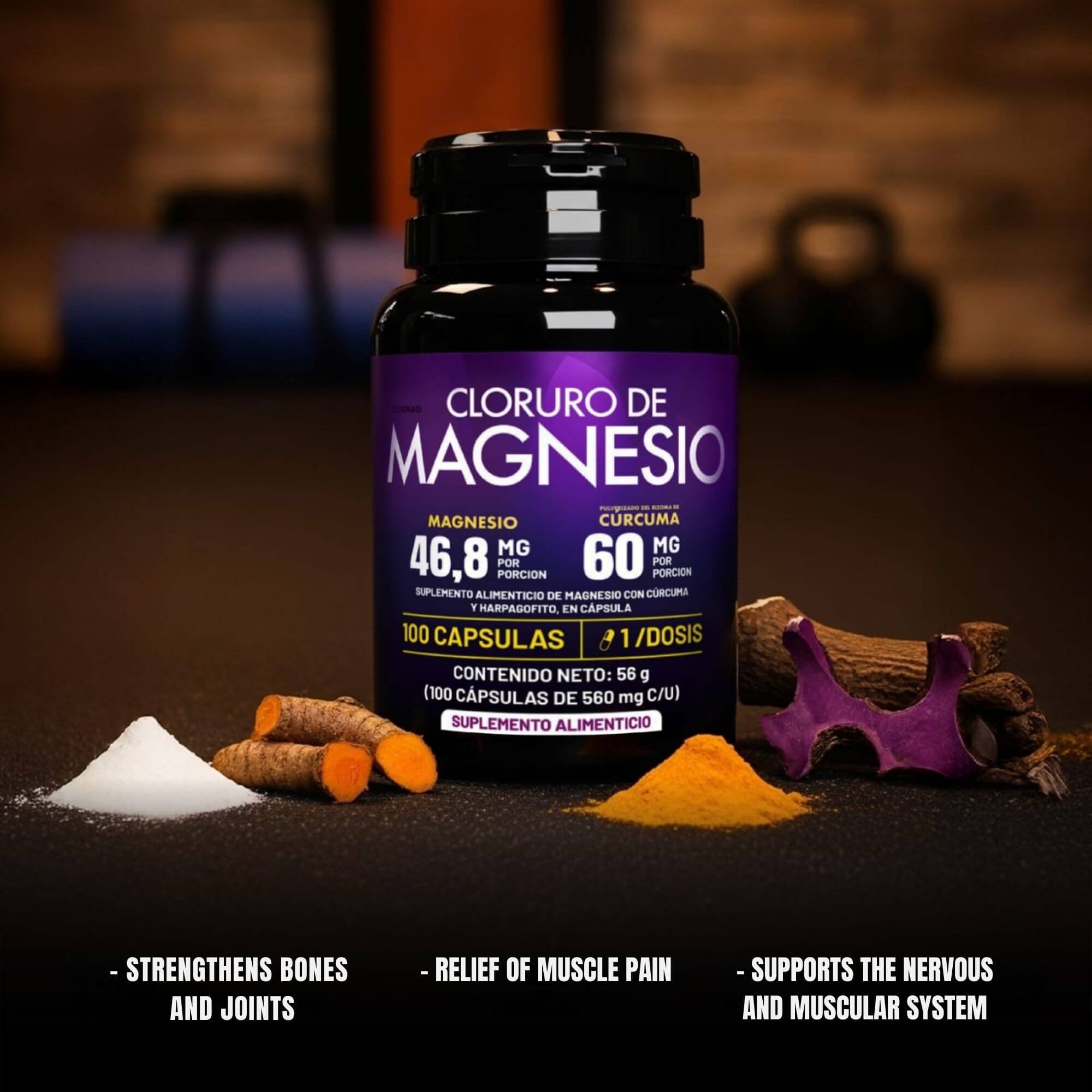 Magnesium Chloride 100 Capsules for Muscle Support - Image 2